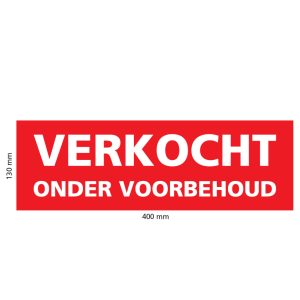 raam sticker verkocht onder voorbehoud makelaarsborden.nl